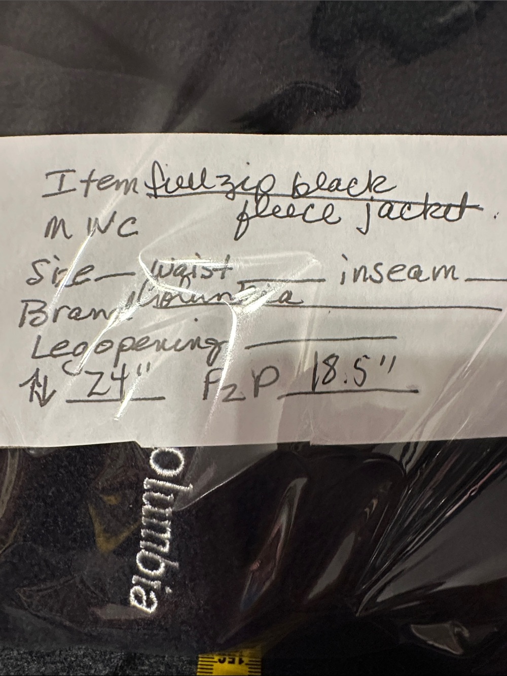 Columbia Black Zip-Up Women's Fleece Jacket - Picture 7 of 7